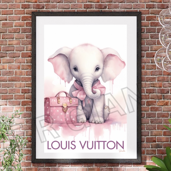Louis Vuitton Wall Art 11x17 Print Wall Decor Louis Vuitton Art - Picture 1 of 3